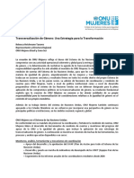 Transversalizacion de Genero Estrategia Para Transformacion Onu Mujeres