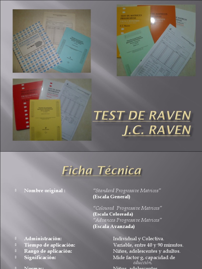Análisis e interpretación de resultados del Test de Matrices ...