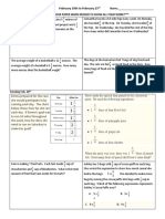 Homework Log 2-19 To 2-23