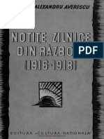 Notite Zilnice Din Razboiu (1916-1918)