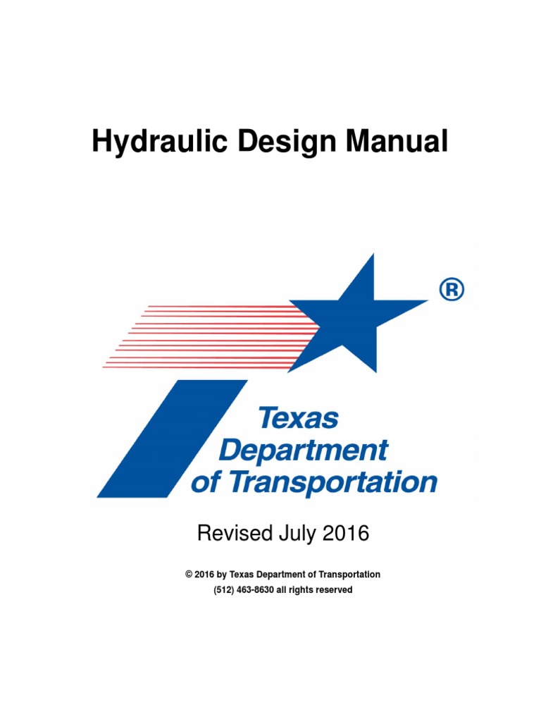 Txdot Hydraulics PDF Hydrology Physical Geography
