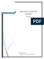 Dawood Scientist Report