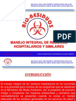 Manejo Integral de Residuos Hospitalarios y Similares