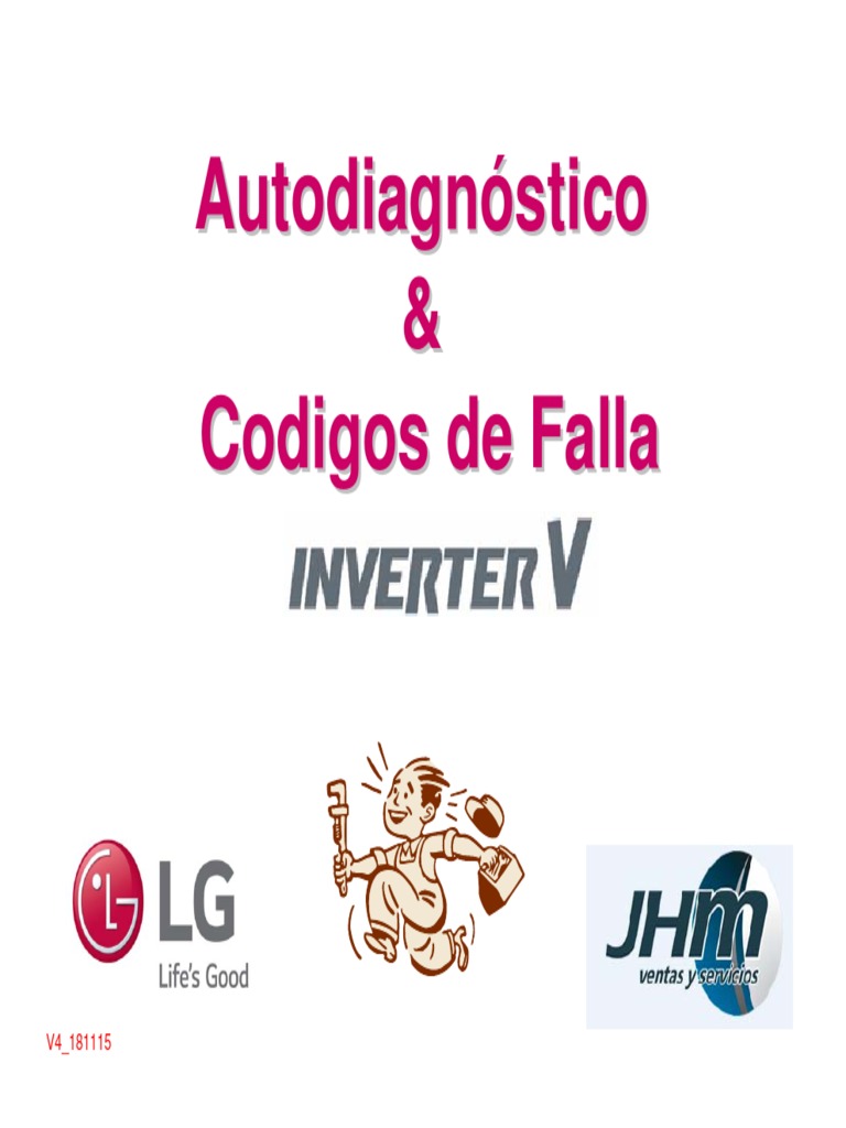 Codigos de Fallas Lg Inverter V | Corriente eléctrica | Resistencia