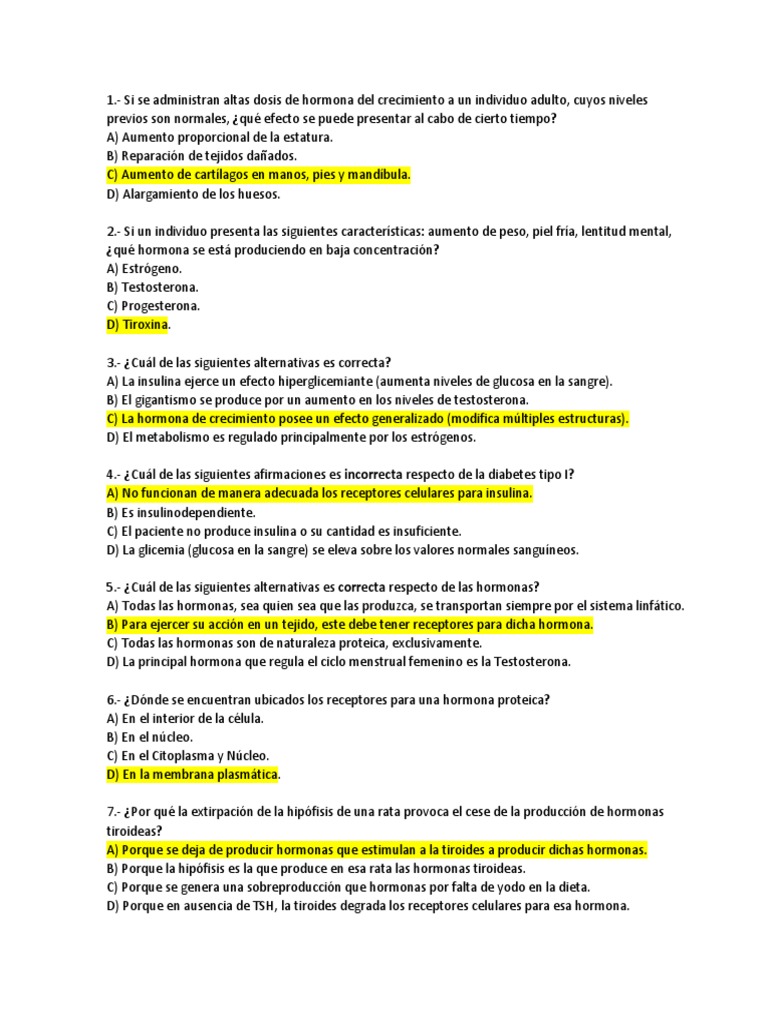 Preguntas sistema endocrino y nervioso pdf hormona gl ndula