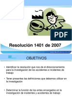 Resolución 1401 de 2007