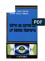 Como Se Comenta Un Texto Literario