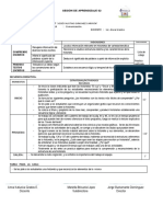 Planificación de Sesión de Aprendizaje 10