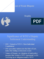 Settlement of Trade Dispute: Deepika