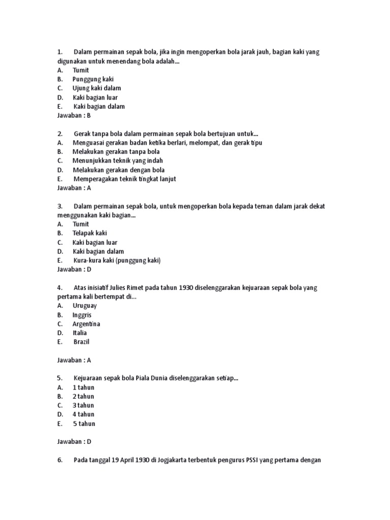 Soal Kls 1 Docx