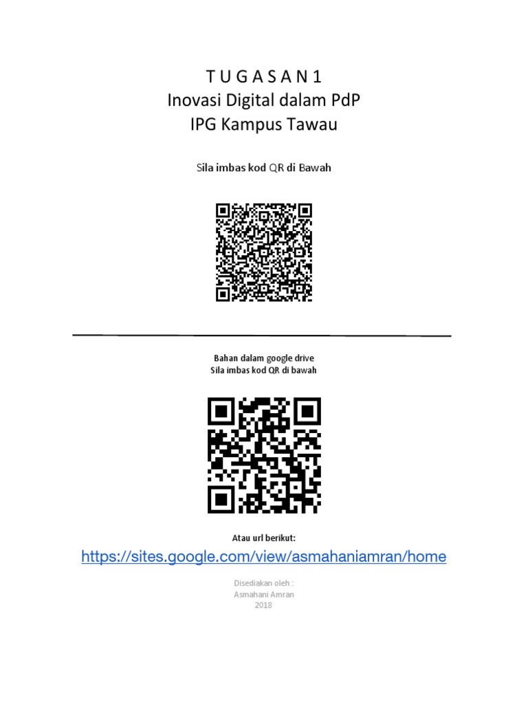 Asmahani Amran Qr Code Generator Pdf