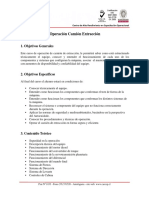 Operación Camión Extracción: 1. Objetivos Generales