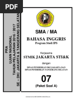 Soal Pra Ujian Nasional Bahasa Inggris Sma Kode A 05 Pak Anang Blogspot Com Negara Berkembang Perbudakan