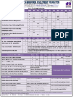 Training Calendar 2018