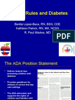 Schools, Rules and Diabetes: Benita Lopez-Baca, RN, BSN, CDE Kathleen Patrick, RN, MA, NCSN R. Paul Wadwa, MD