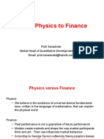 From Physics To Finance: Piotr Karasinski Global Head of Quantitative Development, HSBC