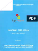 3 PTK 012 2007 Pengoperasian Dan Pemeliharaan Pipa Penyalur MIGAS