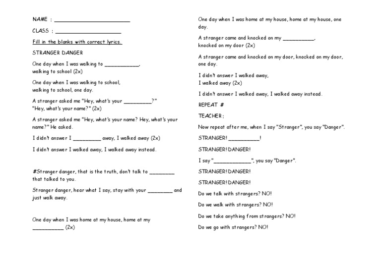 Blank Lyrics | PDF