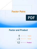 factor pair lesson