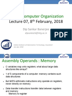 CS104: Computer Organization: Lecture 07, 8 February, 2018