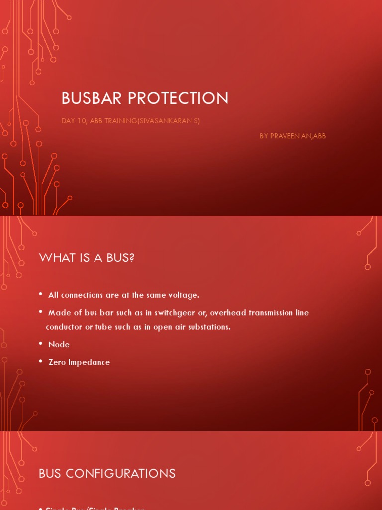 Busbar Protection Techniques Overview | PDF | Electrical Substation ...