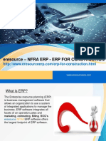Why NFRA ERP for Construction Industry
