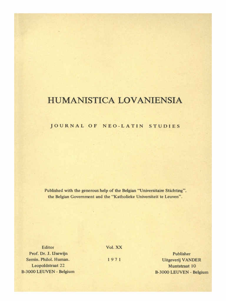 Humanistica Lovaniensia Vol. 15, 1959 - STEPHANI VINANDI PIGHII