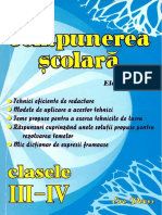 Compunerea Scolara, Cls. III-IV