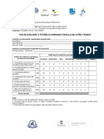 Fisa de Evaluare Tutore - Companie - Stagiu de Practica