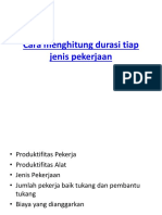 Cara Menghitung Durasi Dan Jumlah Tenaga