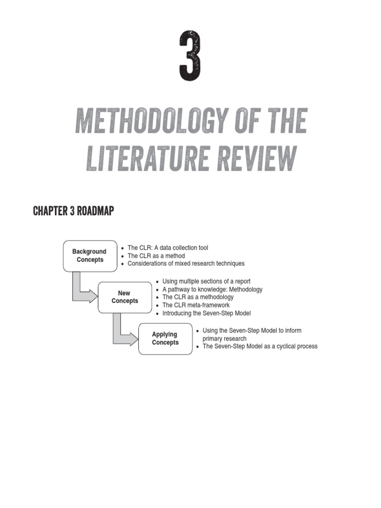 Methodology of The Literature Review: Chapter 3 Roadmap | PDF ...