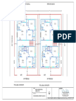 Floor plan layout for two identical apartments