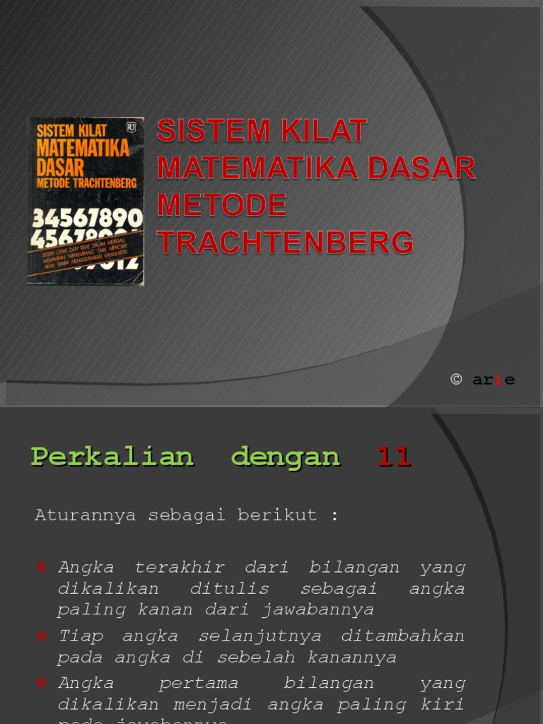 Metode Trachtenberg 1221584853747059 9 | PDF