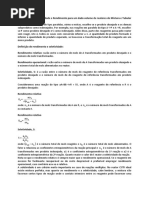 Comparação de Seletividade e Rendimento para Um Dado Volume de Reatores de Mistura e Tubular