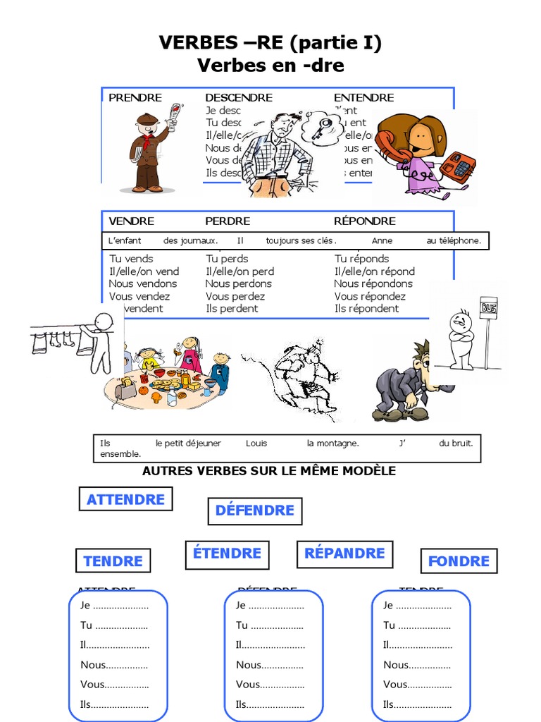 Conjugaison des verbes en -dre | PDF | Arts du langage et discipline