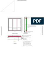 Window section and elevation