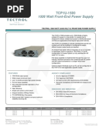 1500 Watt Front-End Power Supply: TCP1U-1500