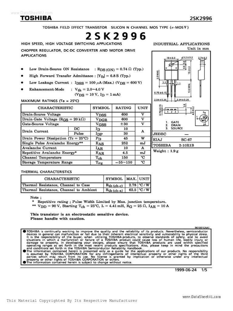 Datasheet - HK k2996 1671948 | PDF | Business