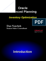 Oracle Advanced Planning: Inventory Optimization
