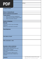 Event Planning Template