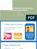 Properties of Acids and Bases