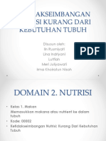 Ketidakseimbangan Nutrisi Kurang Dari Kebutuhan Tubuh