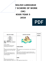 English Language Yearly Scheme of Work (SK) KSSR Year 5 2018