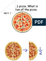 Raju Ate Pizza. What Is The Fraction of The Pizza Left ?