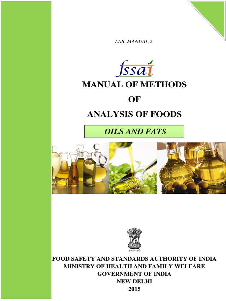 Manual of Methods OF Analysis of Foods: Oils and Fats | PDF | Titration ...