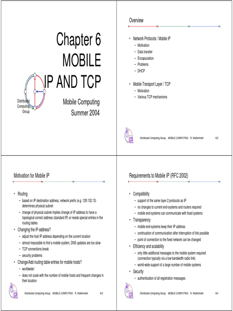 Chapter6MobileIPandTCP4Slides PDF | PDF | Ip Address | Transmission ...