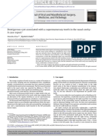 Kiso2015 Dentigerous Cyst Associated With A Supernumerary Tooth in The Nasal Cavity - A Case Report