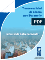 Transversalidad de Genero en El Desarrollo