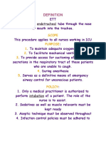 Scope Purpose 1 2 3: Endotracheal