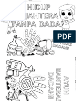 Templet Mewarna Anti Dadah